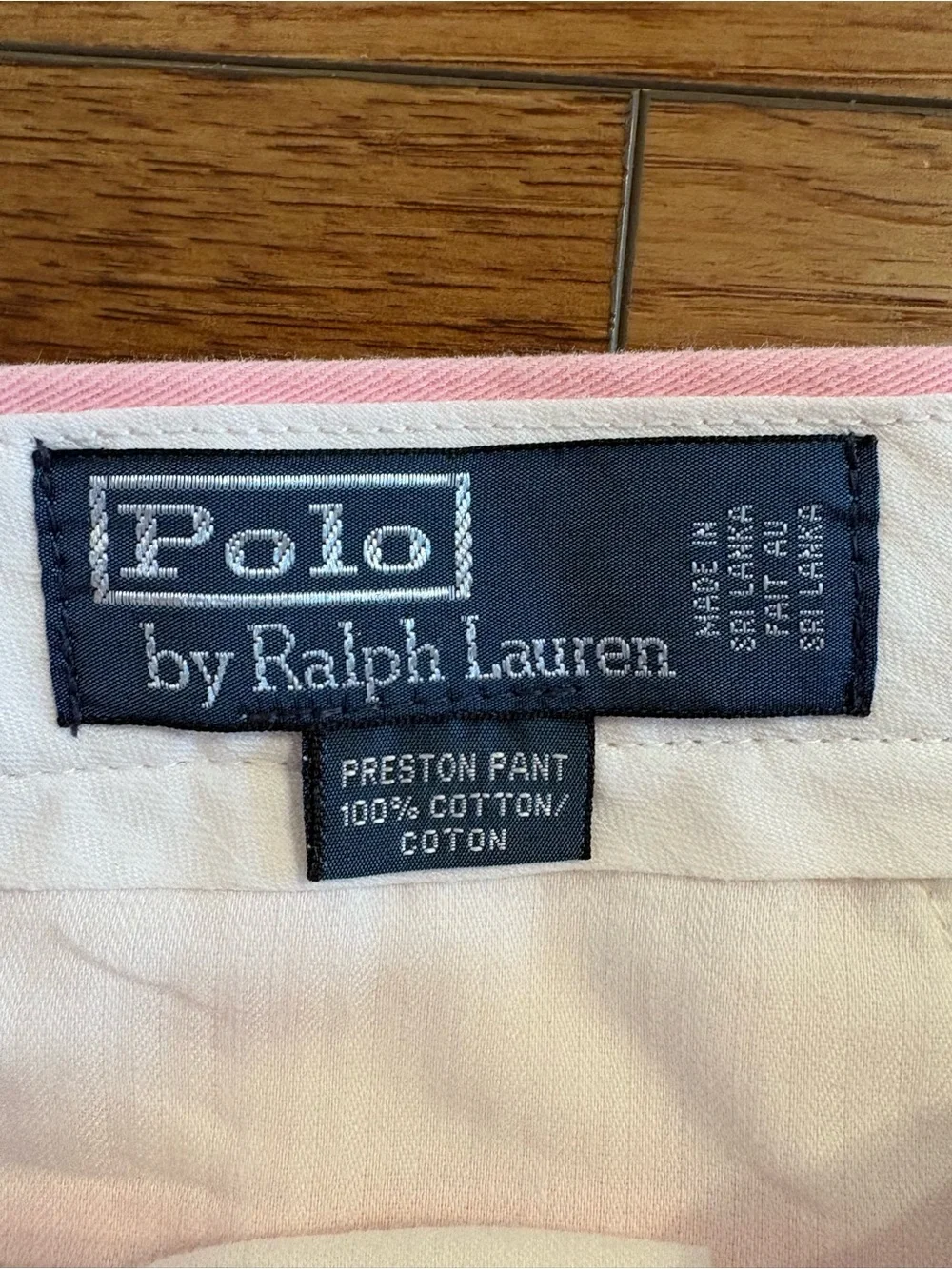 Polo Ralph Lauren Pink Preston Pants Men’s 33x32 Cotton Chino Prep